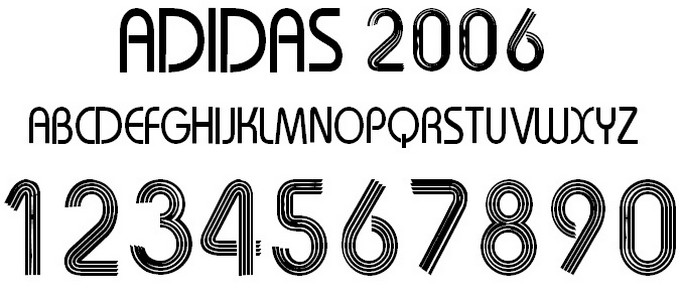 font adidas 2006 fifa